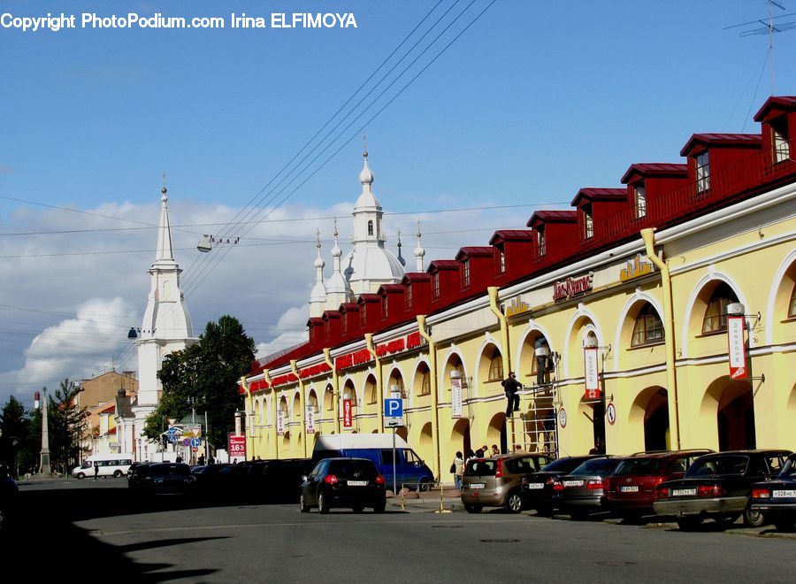 Automobile, Car, Vehicle, Architecture, Spire, Steeple, Tower