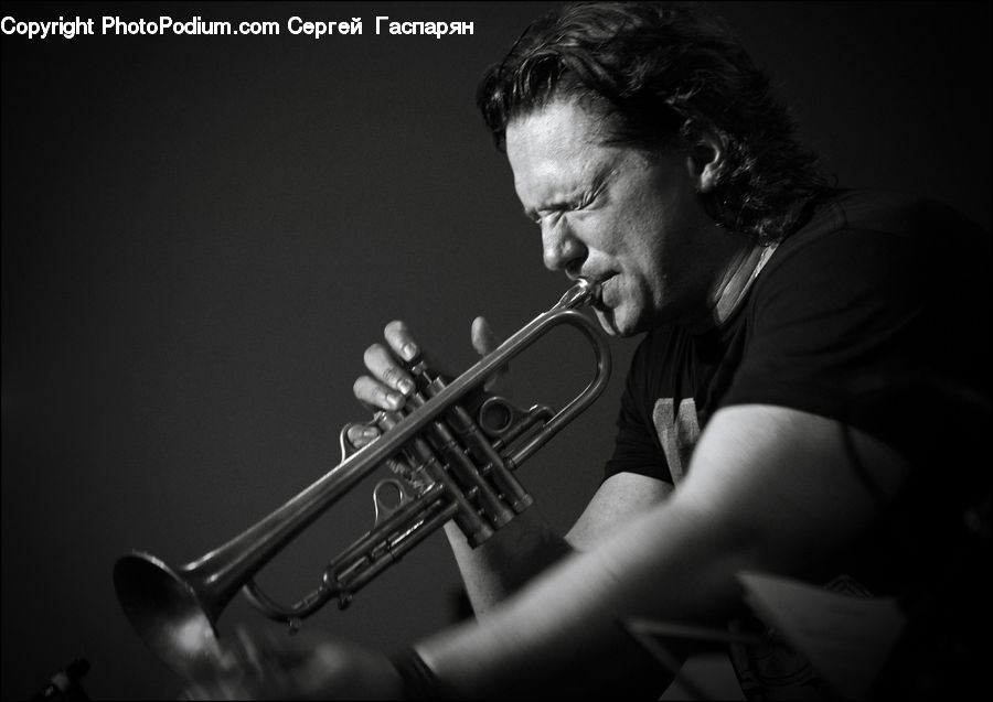 People, Person, Human, Brass Section, Horn, Musical Instrument, Trumpet