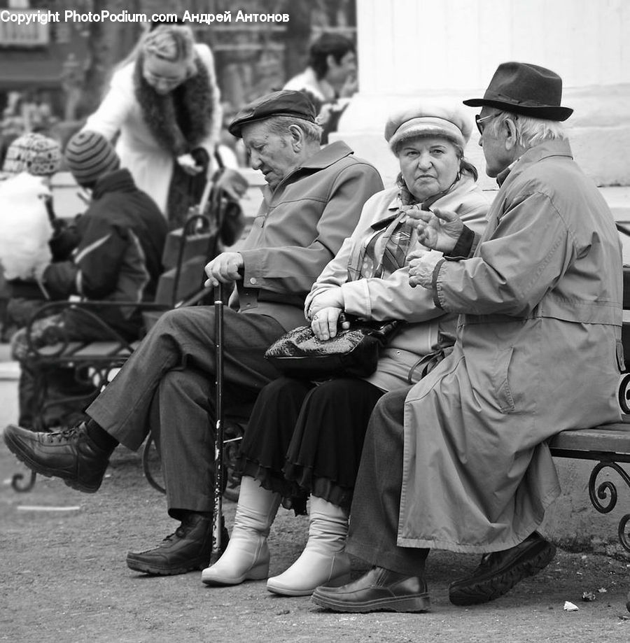 People, Person, Human, Man, Crowd, Bench, Performer