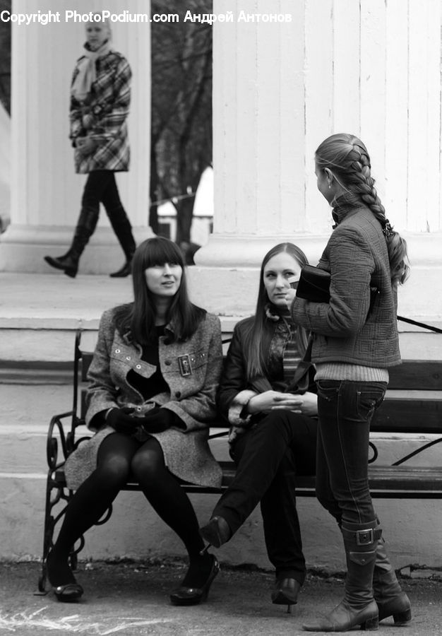 People, Person, Human, Bench, Blonde, Female, Woman