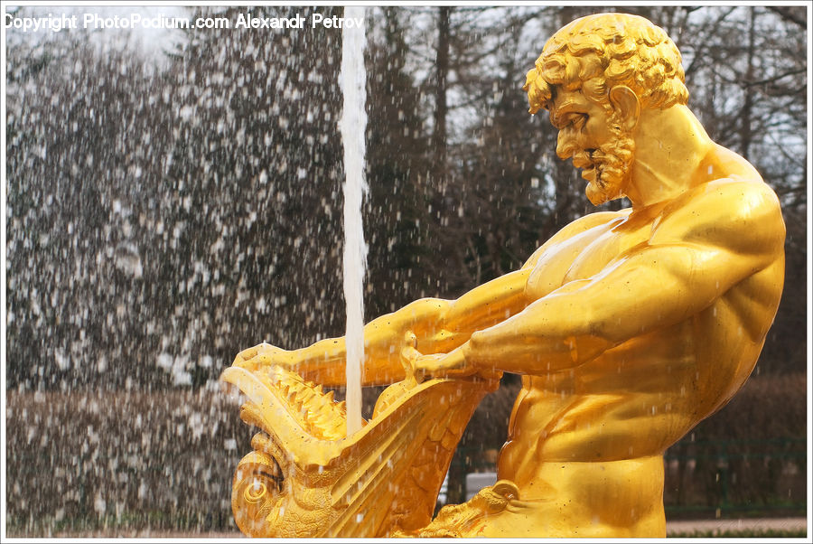 Art, Sculpture, Statue, Costume, Ancient Egypt, Fountain, Water
