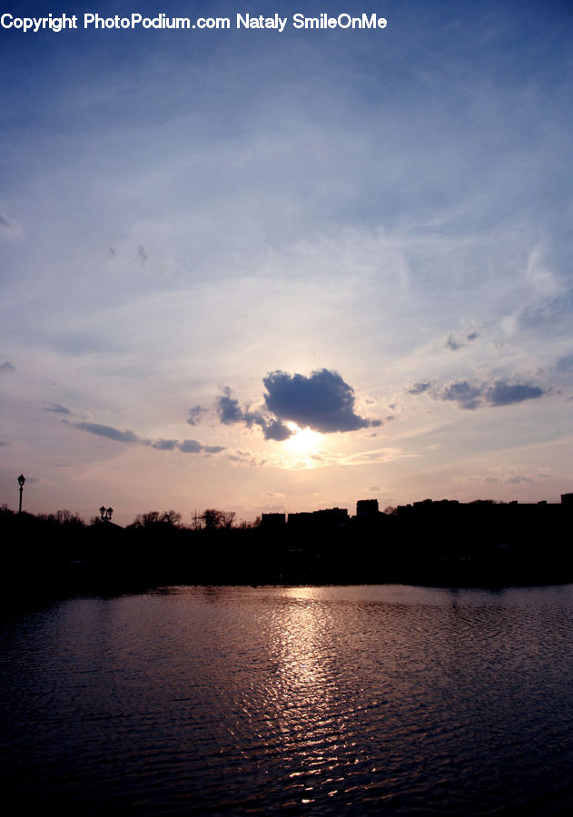 Dawn, Dusk, Red Sky, Sky, Sunrise, Sunset, Azure Sky