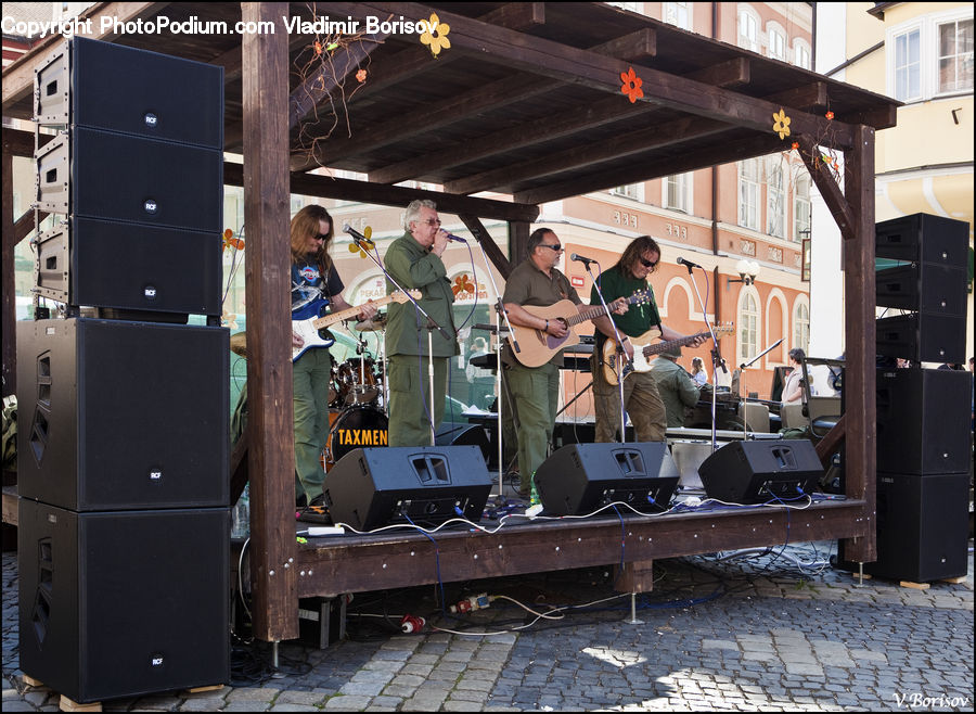 People, Person, Plant, Potted Plant, Human, Guitar, Guitarist
