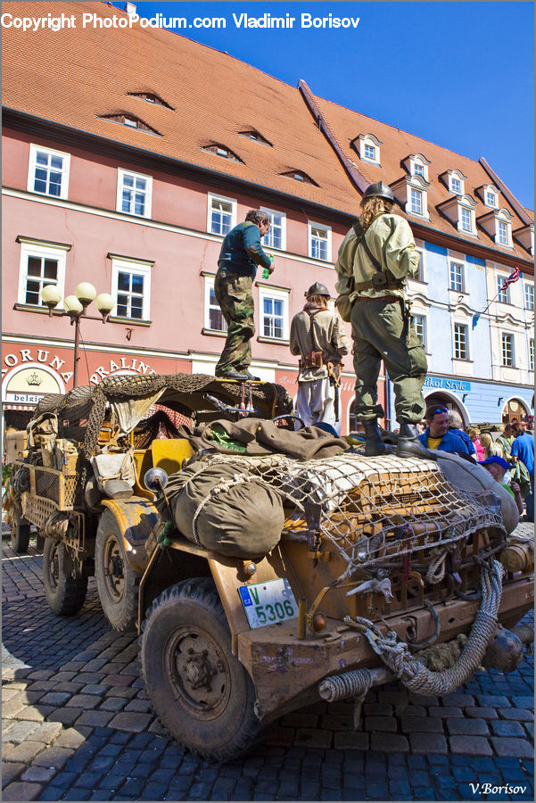 People, Person, Human, Atv, Bulldozer, Tractor, Vehicle