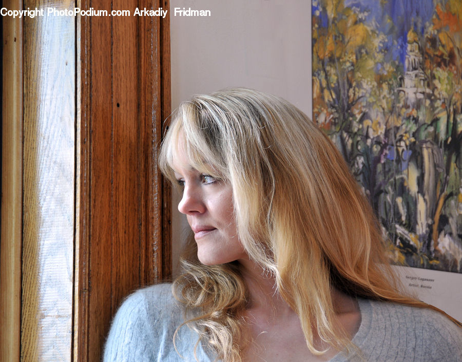 People, Person, Human, Blonde, Female, Woman, Art