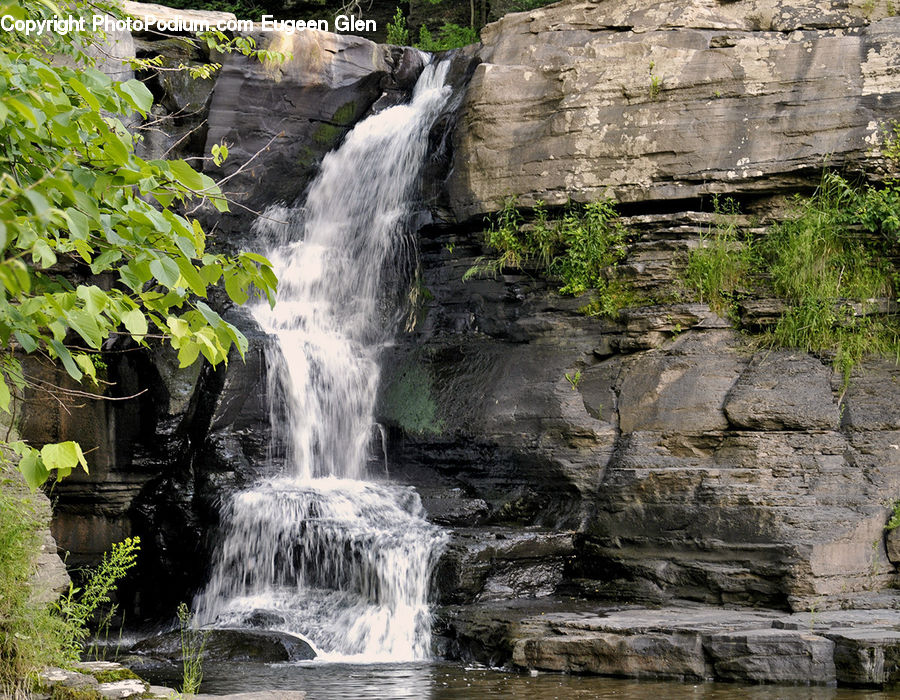 Outdoors, River, Water, Waterfall, Ivy, Plant, Vine