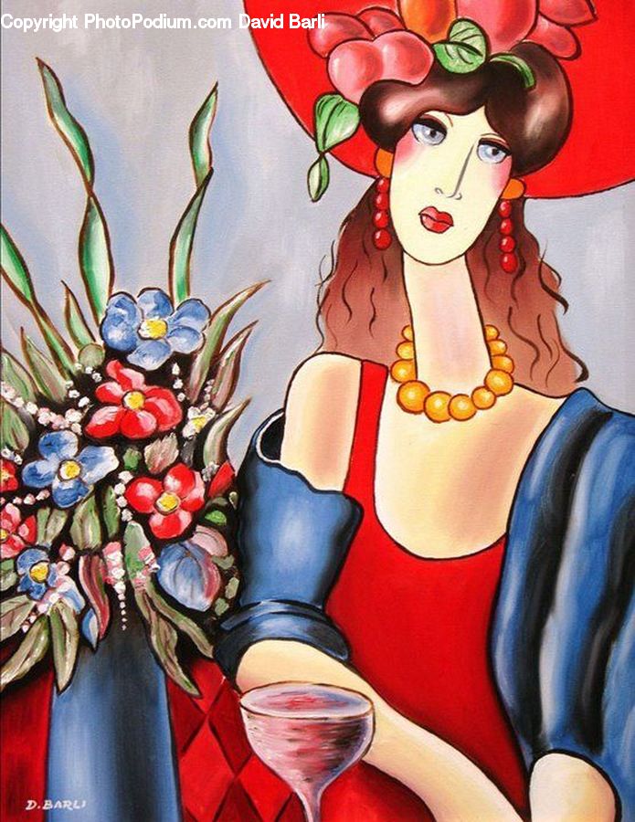 Art, Painting, Figurine, Modern Art, Costume, Hippie, Person