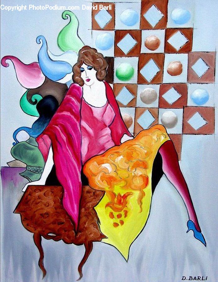 Ball, Sphere, Collage, Poster, Art, Applique, Sewing