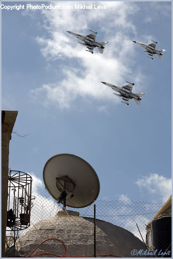 Antenna, Aircraft, Airplane, Biplane, Construction, Architecture, Jet