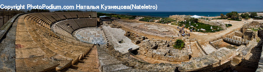 Amphitheater, Amphitheatre, Architecture, Arena, Castle, Fort, Coast