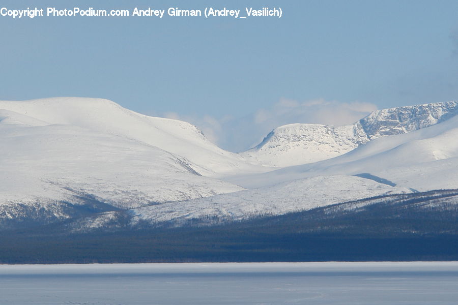 Arctic, Glacier, Ice, Mountain, Outdoors, Snow, Crest