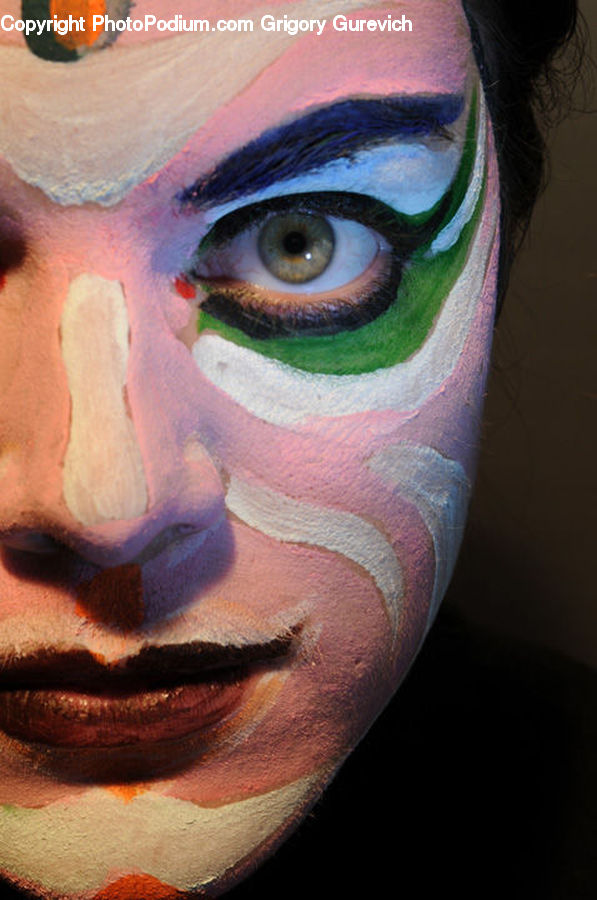 Clown, Performer, Person, Face, Art, Modern Art