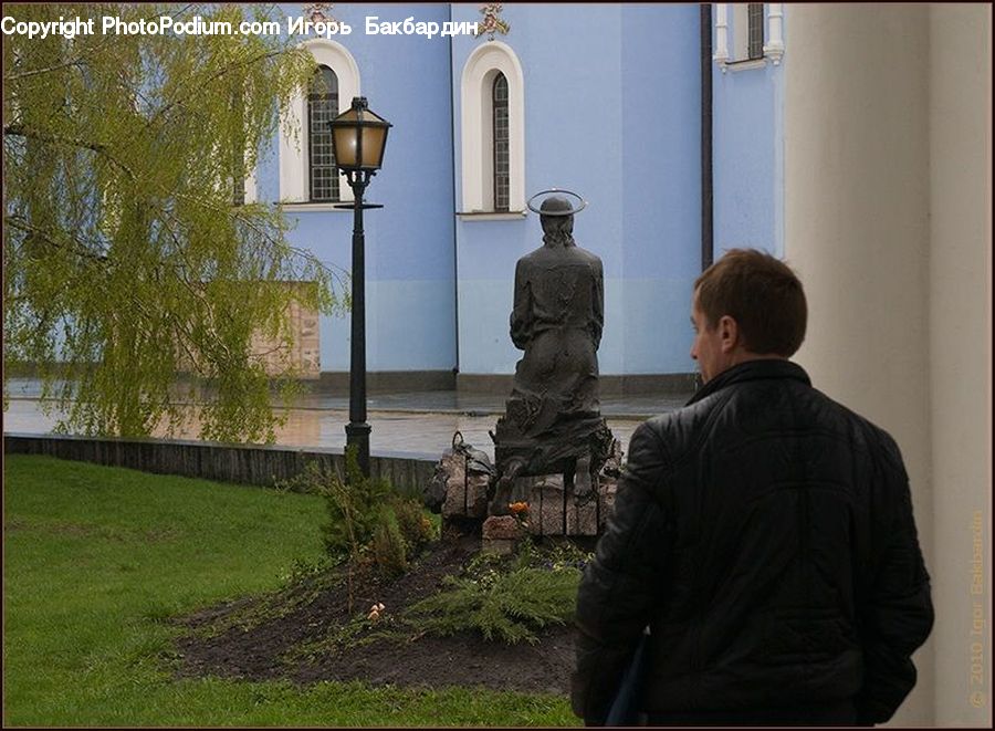 Human, People, Person, Lamp Post, Pole, Art, Sculpture