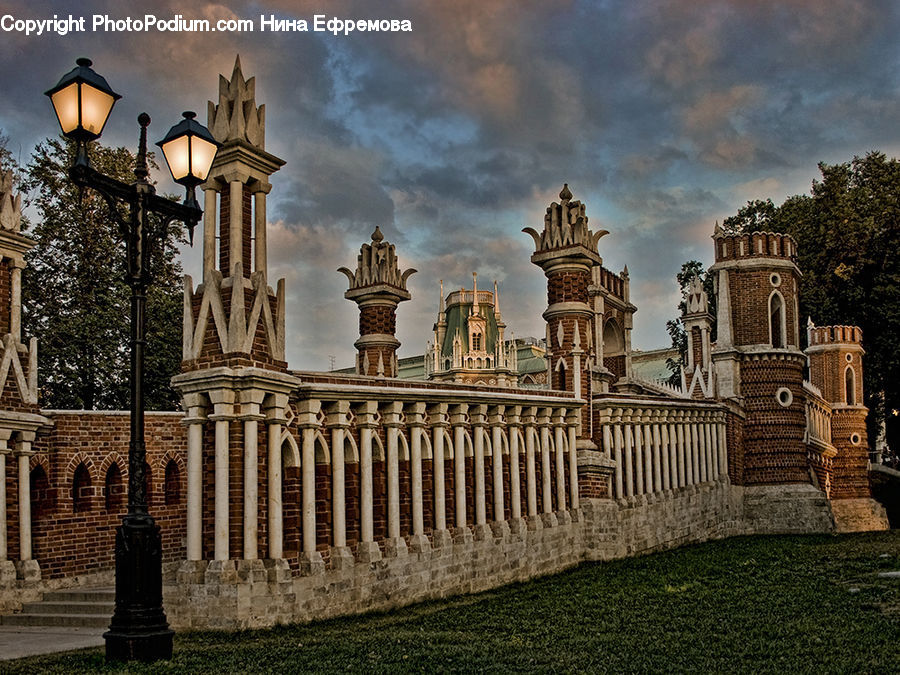 Architecture, Downtown, Plaza, Town Square, Brick, Cathedral, Church