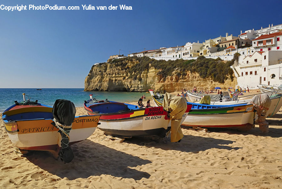 Boat, Watercraft, People, Person, Human, Dinghy, Beach