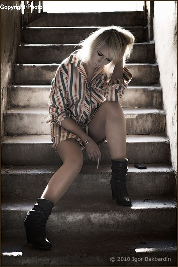People, Person, Human, Blonde, Female, Woman, Ankle