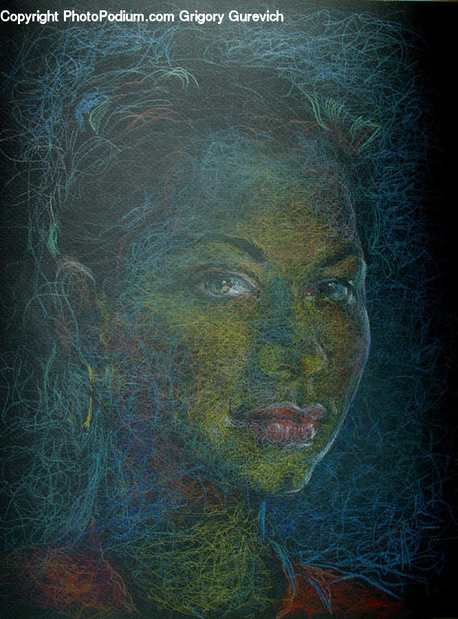 Art, Modern Art, Face, Head, Portrait