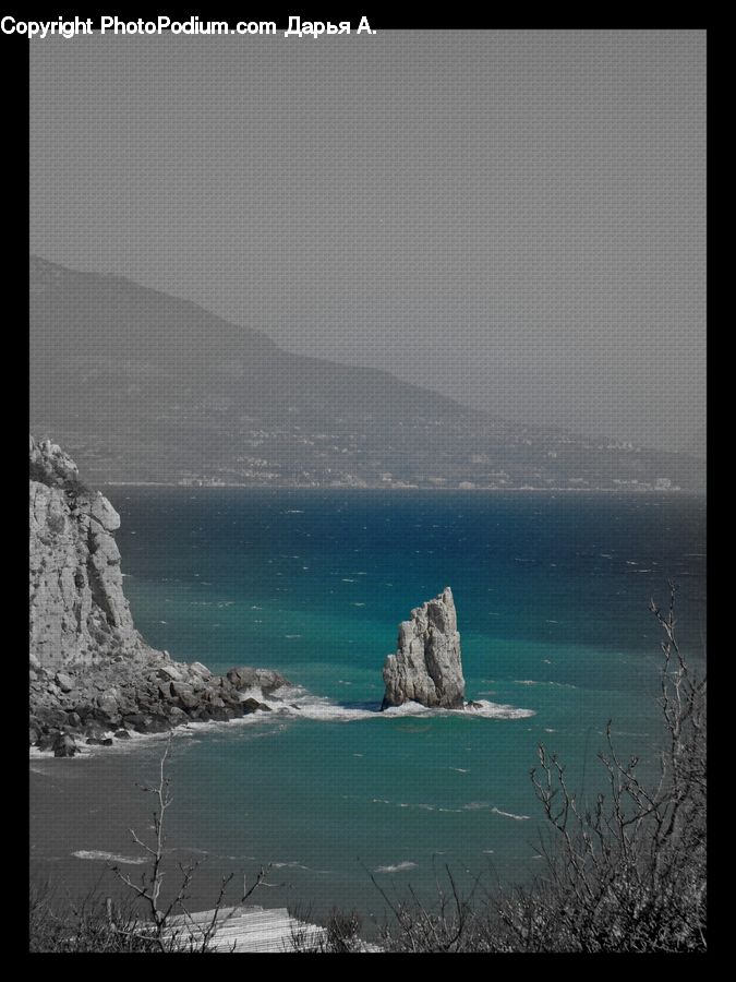 Cliff, Outdoors, Beach, Coast, Sea, Water, Ocean
