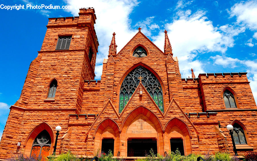 Architecture, Church, Worship, Brick, Building, Arched, Downtown