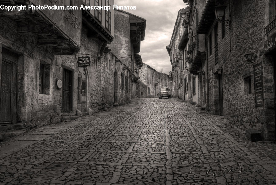 Alley, Alleyway, Road, Street, Town, Cobblestone, Pavement