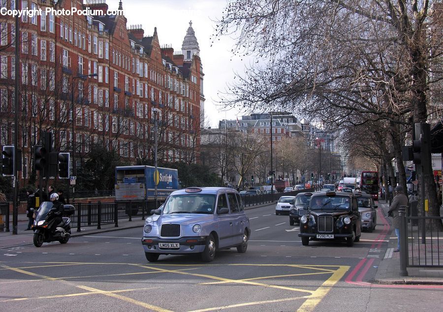 Motor, Motorcycle, Vehicle, Automobile, Car, Intersection, Road