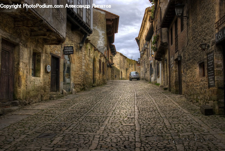 Cobblestone, Pavement, Walkway, Alley, Alleyway, Road, Street