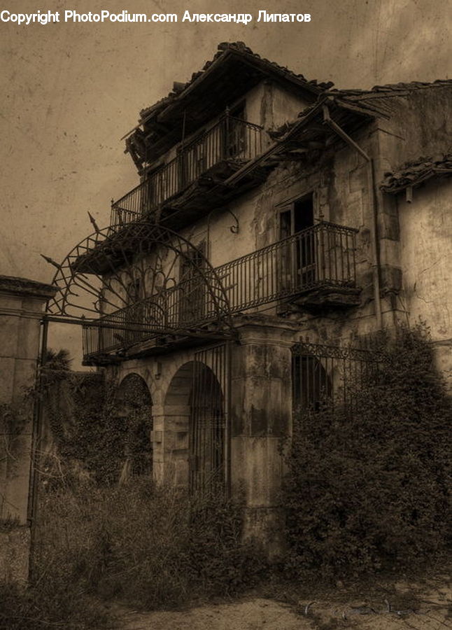 Architecture, Mansion, Building, Cottage, Housing, Villa, Balcony