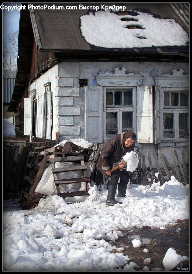 People, Person, Human, Ice, Outdoors, Snow, Rubble