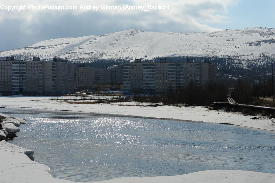Arctic, Glacier, Ice, Mountain, Outdoors, Snow, Building