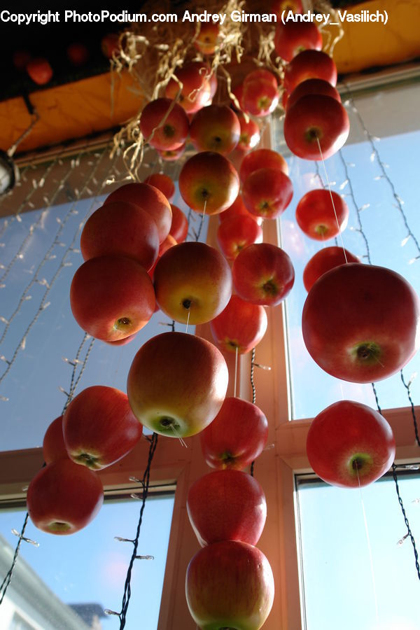 Apple, Fruit, Chime, Windchime, Ball, Balloon, Peach