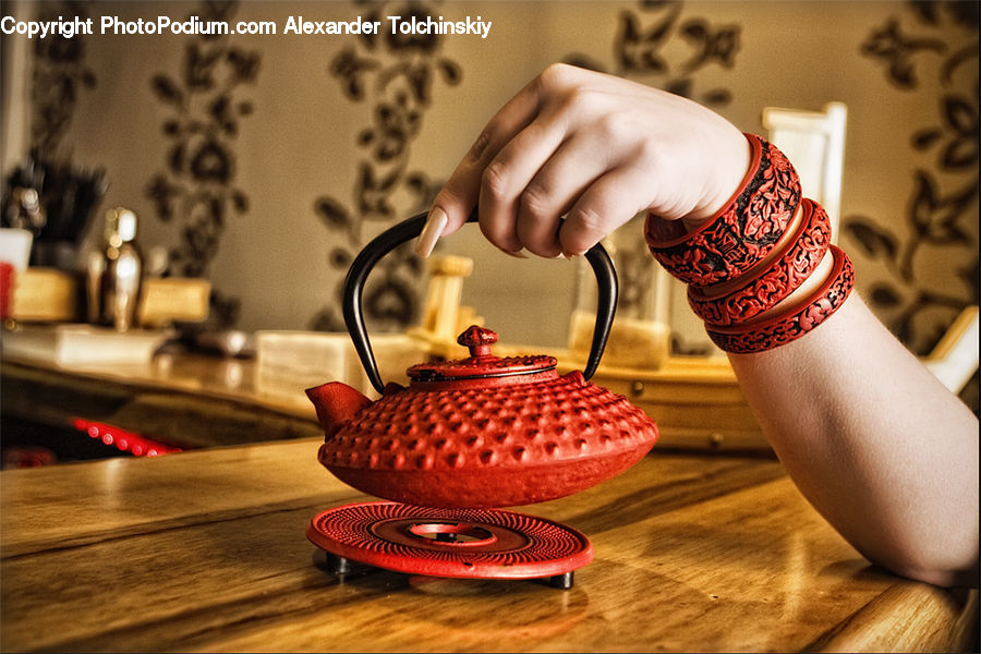 Pot, Pottery, Teapot, Plant, Potted Plant, Finger, Hand