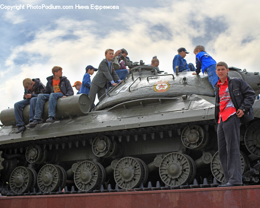 People, Person, Human, Army, Tank, Vehicle, Team