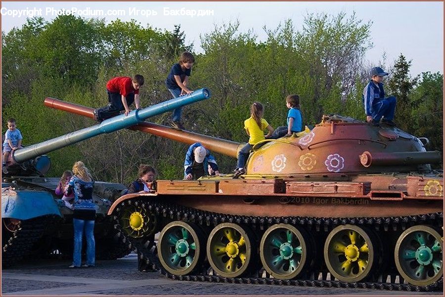 Human, People, Person, Army, Tank, Vehicle, Train