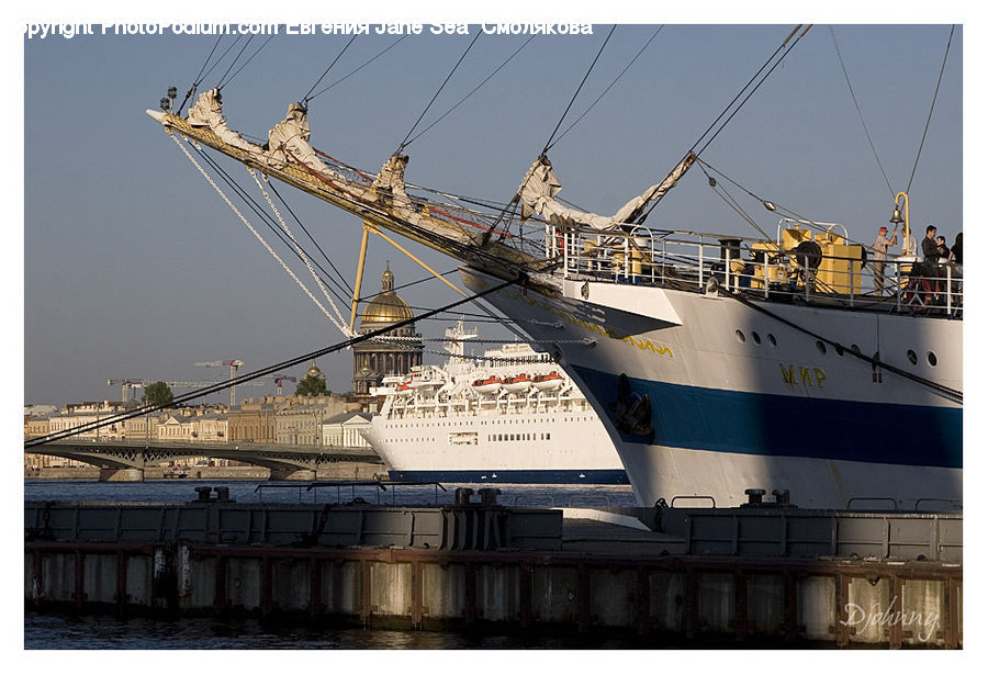 Constriction Crane, Freighter, Ship, Vessel, Ferry, Tanker, Cruise Ship
