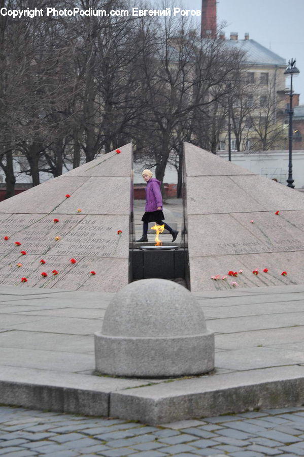 Art, Modern Art, Pedestrian, Person, Cobblestone, Pavement, Walkway
