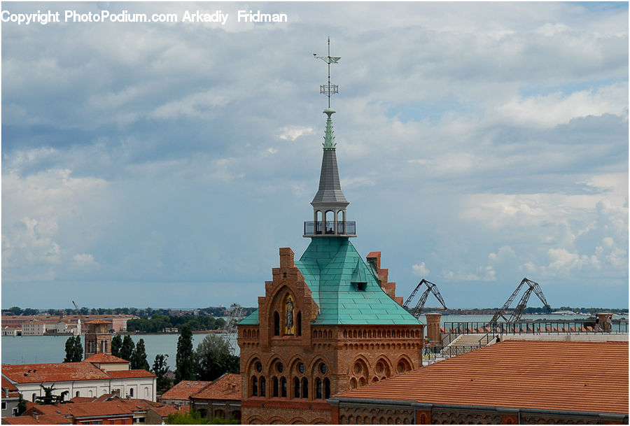 Architecture, Spire, Steeple, Tower, Building, Housing, Villa