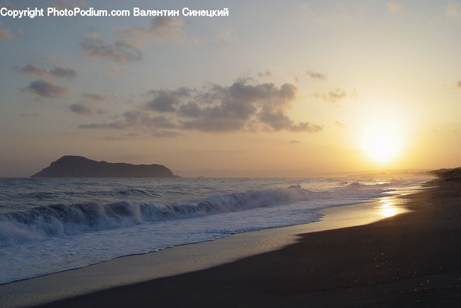 Beach, Coast, Outdoors, Sea, Water, Ocean, Dawn