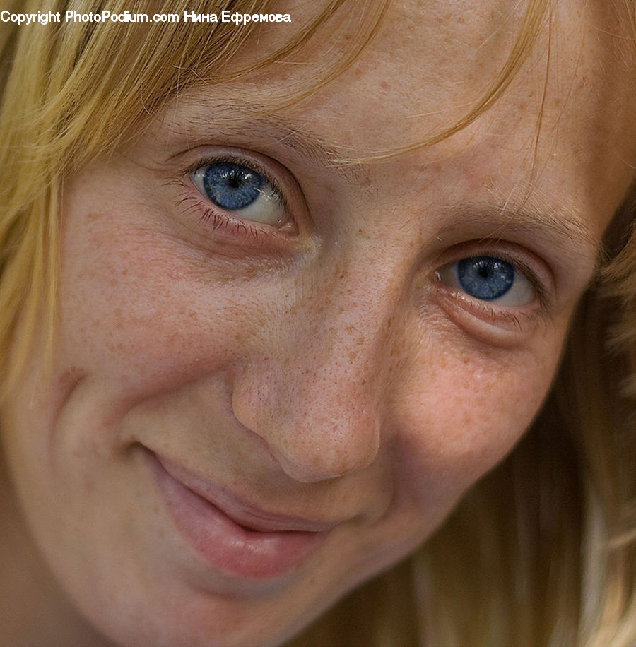 Human, People, Person, Face, Freckle, Skin, Contact Lens