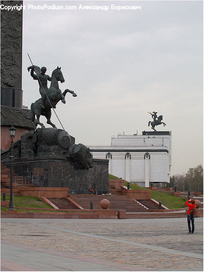 Art, Gargoyle, Statue, Sculpture, Aircraft Carrier, Ship, Vessel