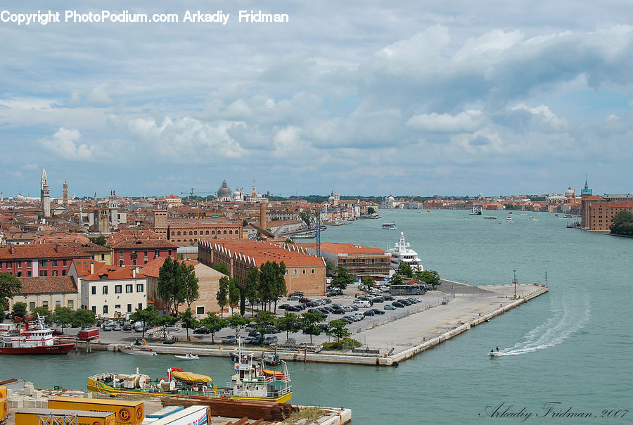 Boat, Watercraft, Aerial View, Harbor, Port, Waterfront, Dock