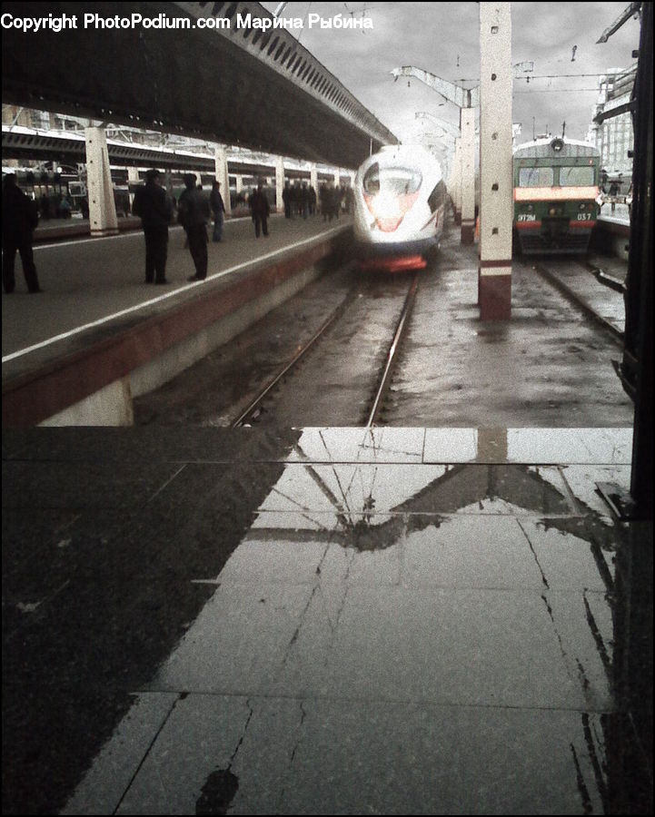 Train, Vehicle, Airport Terminal, Terminal, Rail, Streetcar, Tram