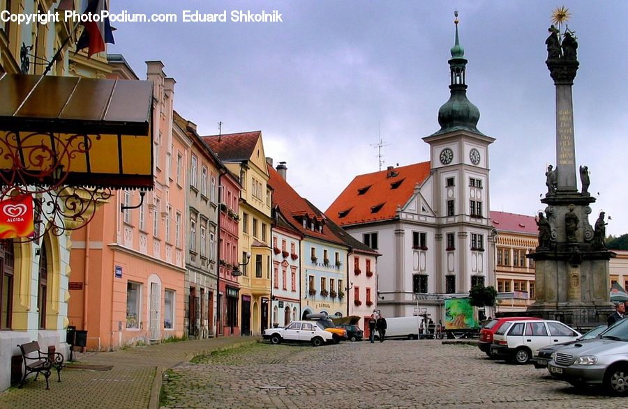 Automobile, Car, Vehicle, Architecture, Tower, Column, Pillar