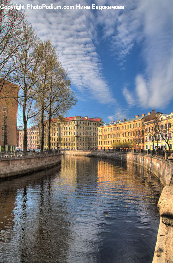 Canal, Outdoors, River, Water, Architecture, Downtown, Plaza