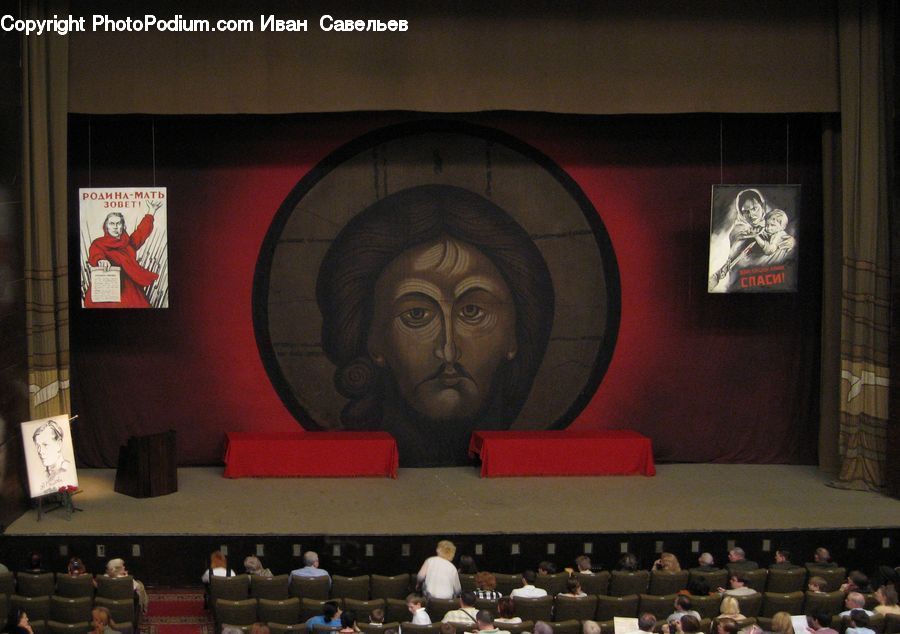 Head, Portrait, Art, Sign, Modern Art, Indoors, Interior Design
