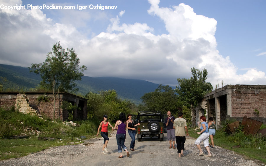People, Person, Human, Dirt Road, Gravel, Road, Barefoot
