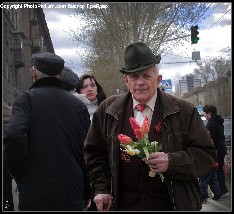 People, Person, Human, Clothing, Overcoat, Suit, Plant