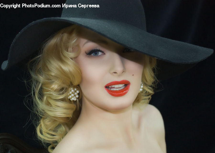 People, Person, Human, Cowboy Hat, Hat, Sun Hat, Lip