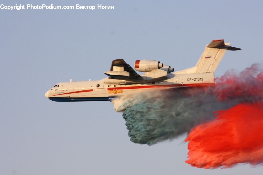 Aircraft, Airplane, Smoke, Jet