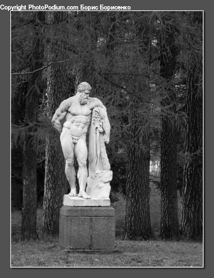 Human, People, Person, Art, Sculpture, Statue, Plant
