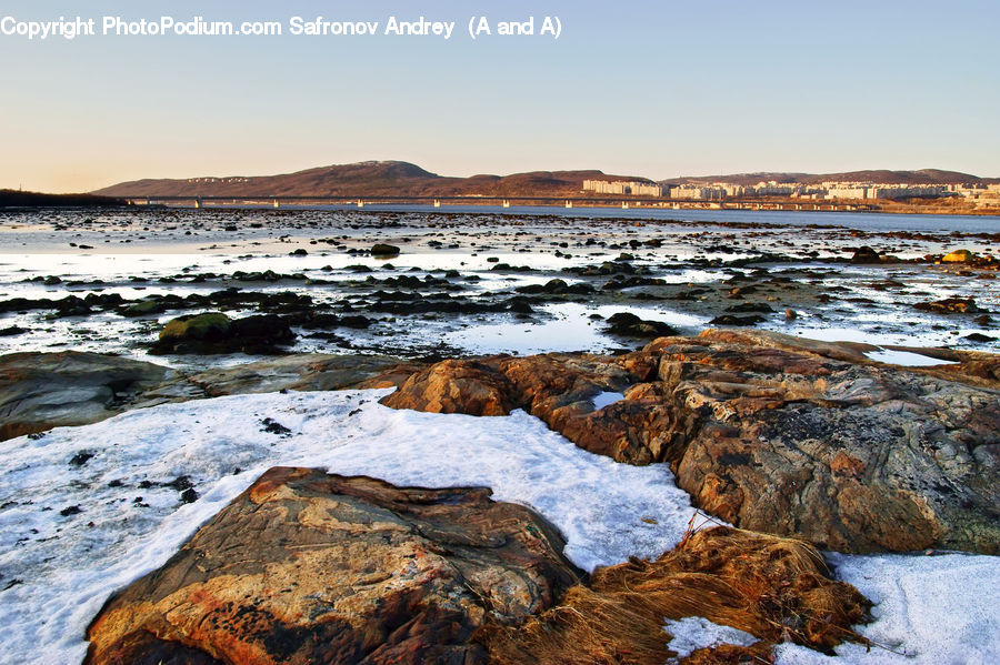 Rock, Coast, Outdoors, Sea, Water, Arctic, Glacier